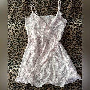 NWOT Pink Floral Ruffle Dress